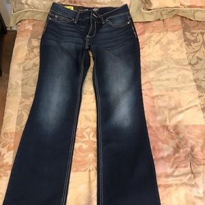 Brand New Wrangler Bootcut blue jeans!